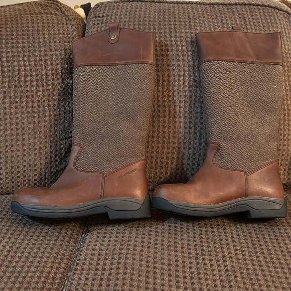 New Dublin Town & Country Bots. Sz 11. Chestnut Brown Leather& Tweed - Picture 5 of 10